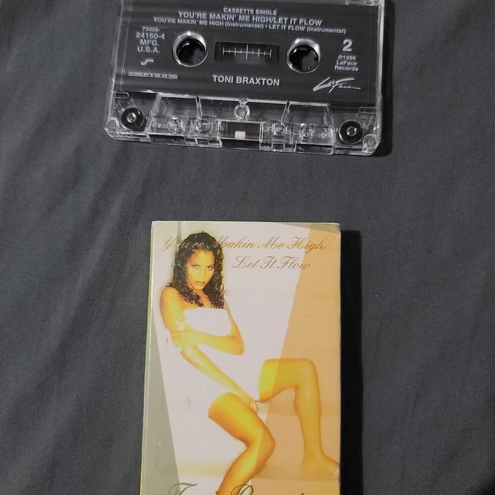 Vtg 1996 Toni Braxton You're Makin' Me High/Let It Flow Cassette Tape
